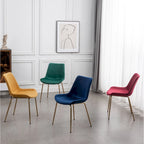 Chaise de salle à manger moderne en velours Aufurr de Roundhill Furniture (lot de 2)