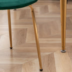 Chaise de salle à manger moderne en velours Aufurr de Roundhill Furniture (lot de 2)