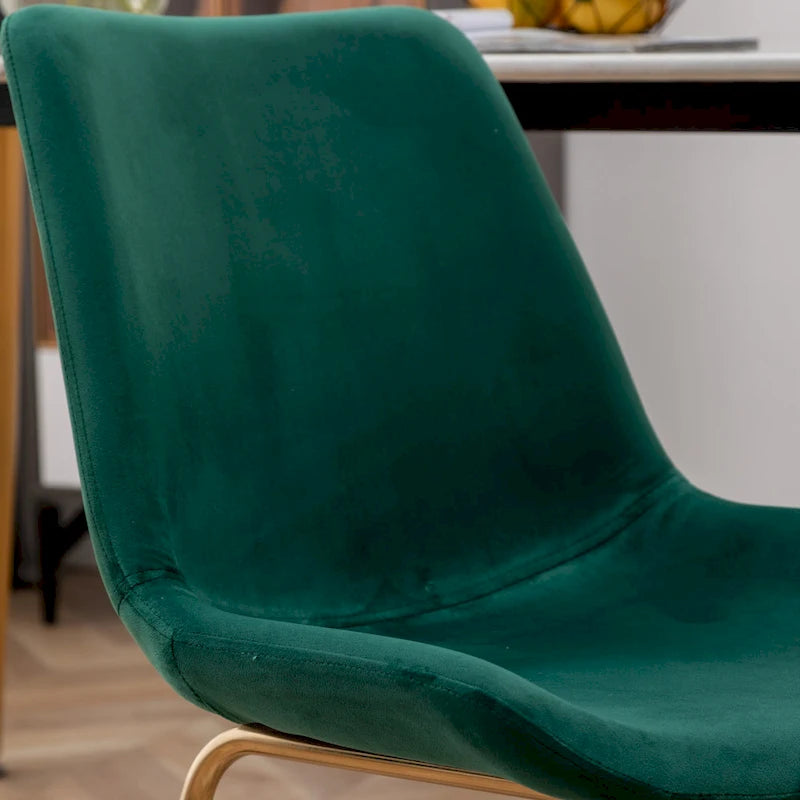 Chaise de salle à manger moderne en velours Aufurr de Roundhill Furniture (lot de 2)