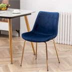 Chaise de salle à manger moderne en velours Aufurr de Roundhill Furniture (lot de 2)