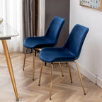 Chaise de salle à manger moderne en velours Aufurr de Roundhill Furniture (lot de 2)