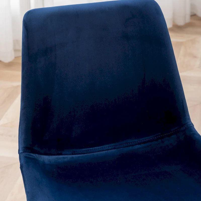 Chaise de salle à manger moderne en velours Aufurr de Roundhill Furniture (lot de 2)
