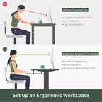 FEZIBO/Mobilier de bureau à domicile/Bois/Bureau avec tablette pour clavier/Bureaux
