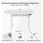 FEZIBO/Mobilier de bureau à domicile/Bois/Bureau avec tablette pour clavier/Bureaux