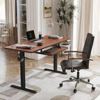 FEZIBO/Mobilier de bureau à domicile/Bois/Bureau avec tablette pour clavier/Bureaux