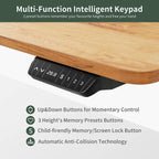 FEZIBO/Mobilier de bureau à domicile/Bois/Bureau avec tablette pour clavier/Bureaux