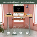 FEZIBO/Mobilier de bureau à domicile/Bois/Bureau avec tablette pour clavier/Bureaux