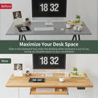FEZIBO/Mobilier de bureau à domicile/Bois/Bureau avec tablette pour clavier/Bureaux