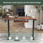 FEZIBO/Mobilier de bureau à domicile/Bois/Bureau avec tablette pour clavier/Bureaux