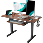 FEZIBO/Mobilier de bureau à domicile/Bois/Bureau avec tablette pour clavier/Bureaux