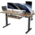FEZIBO/Mobilier de bureau à domicile/Bois/Bureau avec tablette pour clavier/Bureaux