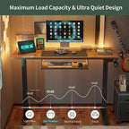 FEZIBO/Mobilier de bureau à domicile/Bois/Bureau avec tablette pour clavier/Bureaux