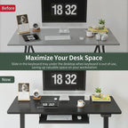 FEZIBO/Mobilier de bureau à domicile/Bois/Bureau avec tablette pour clavier/Bureaux