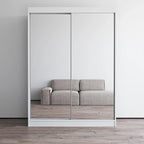 Armoire-penderie moderne Copper Grove Parasol à 2 portes avec miroir brillant