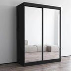 Armoire-penderie moderne Copper Grove Parasol à 2 portes avec miroir brillant