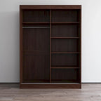 Armoire-penderie moderne Copper Grove Parasol à 2 portes avec miroir brillant