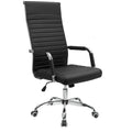 Chaise de bureau Homall à dossier haut côtelé