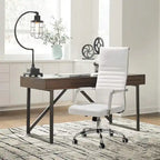 Chaise de bureau Homall à dossier haut côtelé