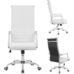 Chaise de bureau Homall à dossier haut côtelé