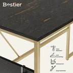 Bureau en L de 60 pouces avec armoire de rangement, bureau d'ordinateur