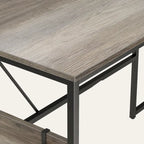 Bureau en L de 60 pouces avec armoire de rangement, bureau d'ordinateur
