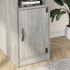 Bureau en L de 60 pouces avec armoire de rangement, bureau d'ordinateur