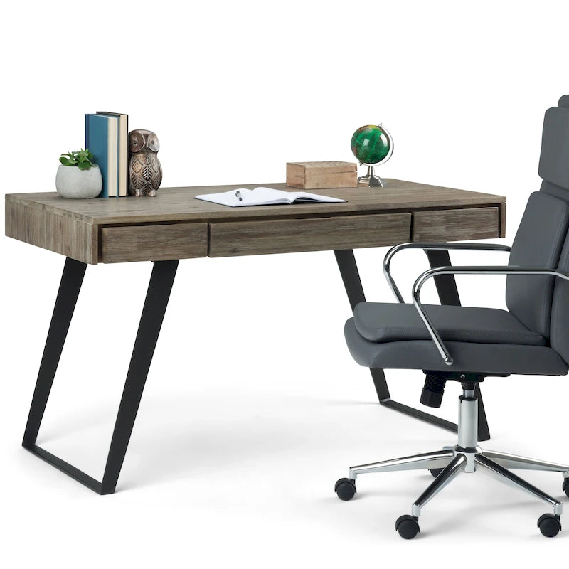 Bureau WYNDENHALL Mitchell de style industriel moderne de 54 pouces de large