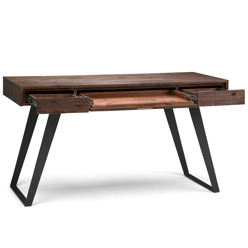 Bureau WYNDENHALL Mitchell de style industriel moderne de 54 pouces de large