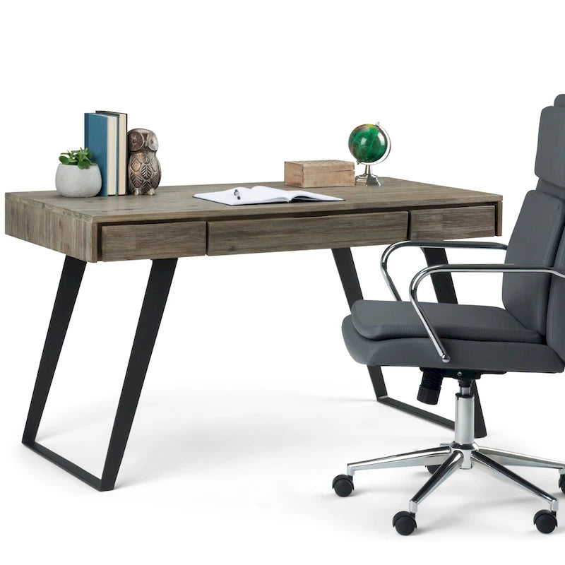 Bureau WYNDENHALL Mitchell de style industriel moderne de 54 pouces de large