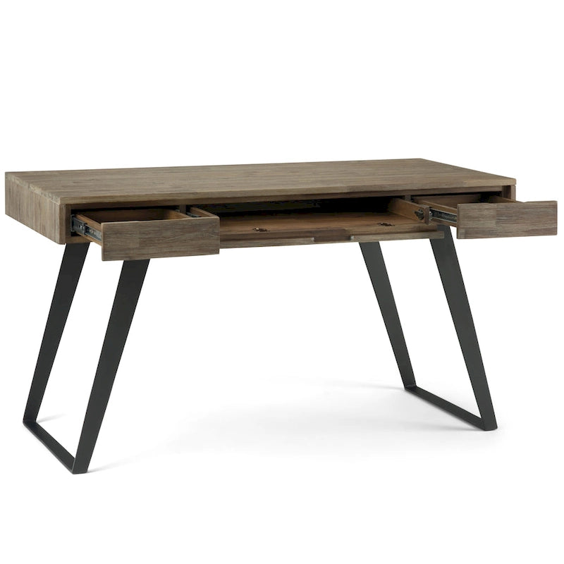 Bureau WYNDENHALL Mitchell de style industriel moderne de 54 pouces de large