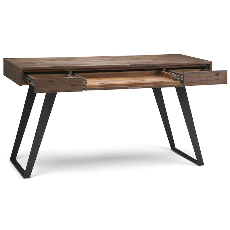 Bureau WYNDENHALL Mitchell de style industriel moderne de 54 pouces de large