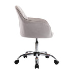 Chaise de bureau Porthos Home Noa, en tissu et à roulettes