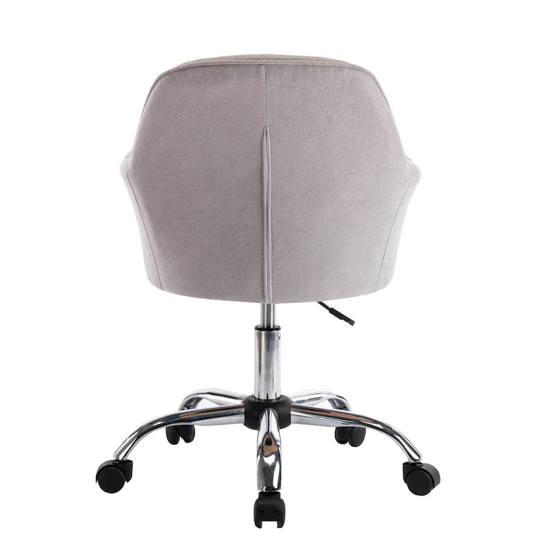 Chaise de bureau Porthos Home Noa, en tissu et à roulettes