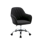 Chaise de bureau Porthos Home Noa, en tissu et à roulettes