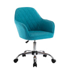 Chaise de bureau Porthos Home Noa, en tissu et à roulettes