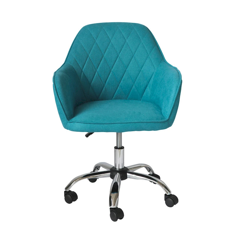 Chaise de bureau Porthos Home Noa, en tissu et à roulettes