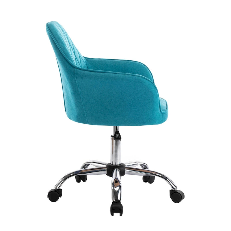 Chaise de bureau Porthos Home Noa, en tissu et à roulettes