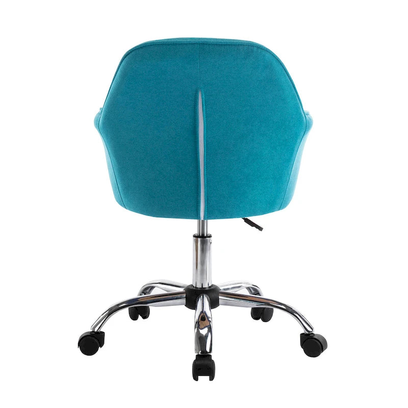 Chaise de bureau Porthos Home Noa, en tissu et à roulettes