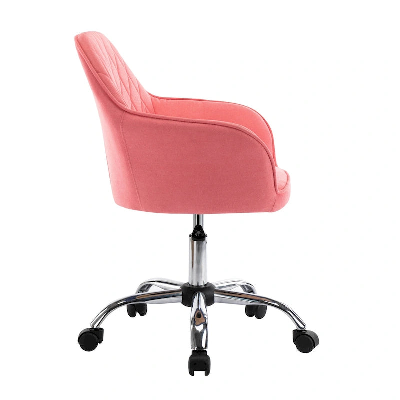 Chaise de bureau Porthos Home Noa, en tissu et à roulettes