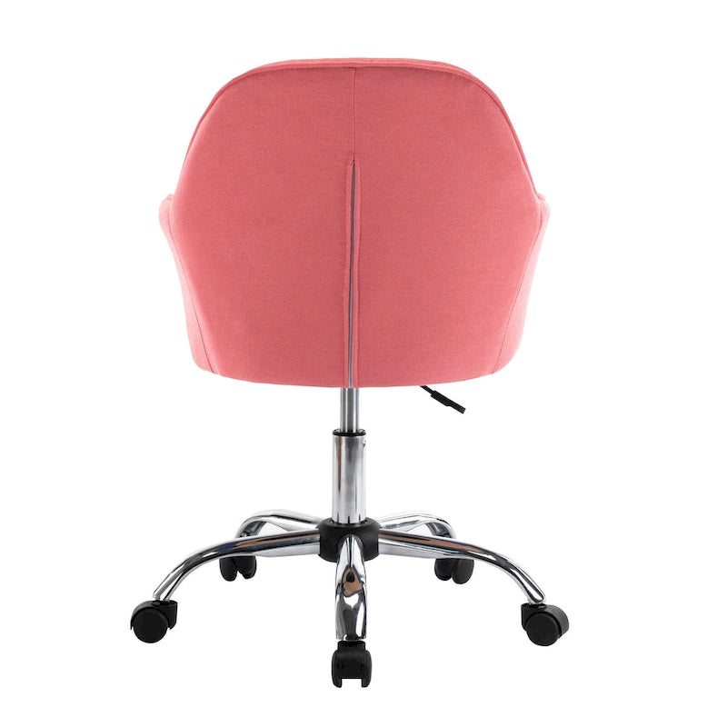 Chaise de bureau Porthos Home Noa, en tissu et à roulettes
