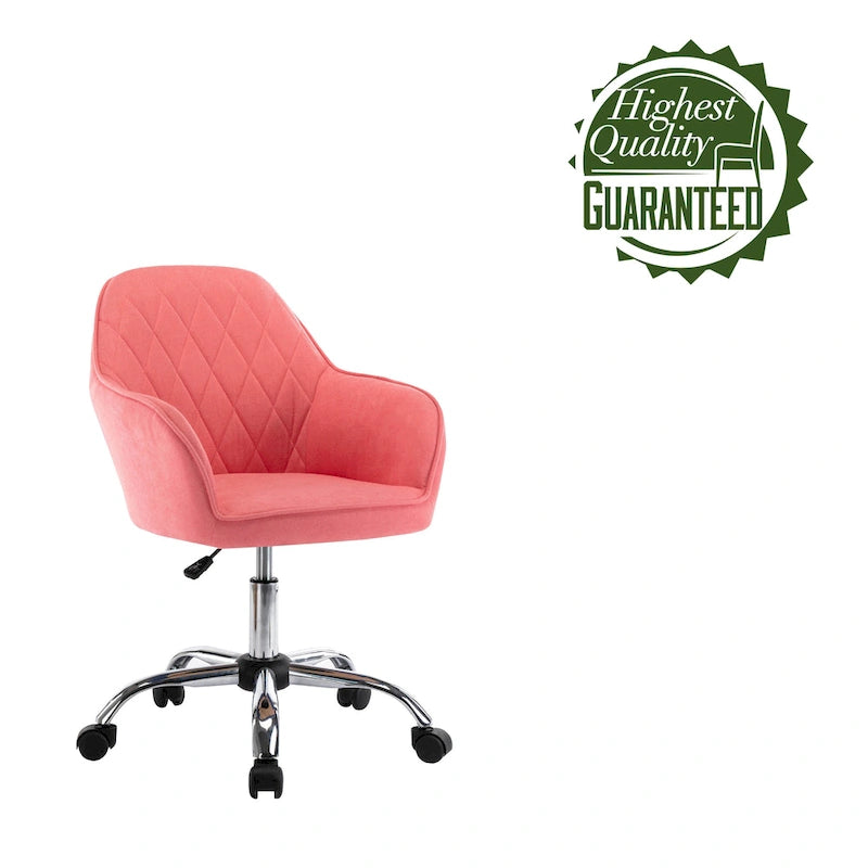 Chaise de bureau Porthos Home Noa, en tissu et à roulettes