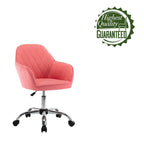 Chaise de bureau Porthos Home Noa, en tissu et à roulettes