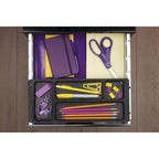 Classeur métallique Space Solutions de 45,7 cm de profondeur, à 3 tiroirs avec tiroir à crayons, noir