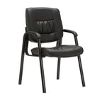 Fauteuil de conférence BTExpert Premium Leather pour salle d'attente/réception, en cuir de qualité supérieure.