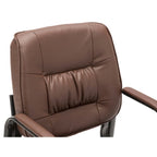 Fauteuil de conférence BTExpert Premium Leather pour salle d'attente/réception, en cuir de qualité supérieure.
