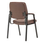Fauteuil de conférence BTExpert Premium Leather pour salle d'attente/réception, en cuir de qualité supérieure.