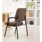 Fauteuil de conférence BTExpert Premium Leather pour salle d'attente/réception, en cuir de qualité supérieure.