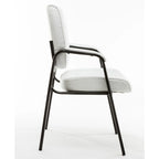 Fauteuil de conférence BTExpert Premium Leather pour salle d'attente/réception, en cuir de qualité supérieure.