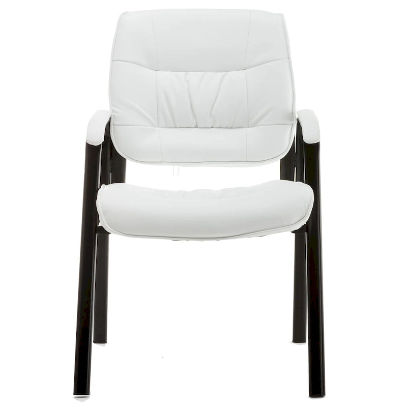 Fauteuil de conférence BTExpert Premium Leather pour salle d'attente/réception, en cuir de qualité supérieure.