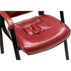 Fauteuil de conférence BTExpert Premium Leather pour salle d'attente/réception, en cuir de qualité supérieure.